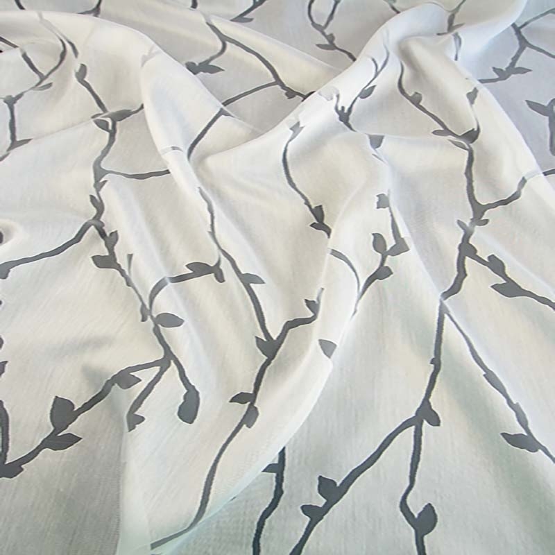 Gardinen nach Maß am Beispiel eines modern floralem Design